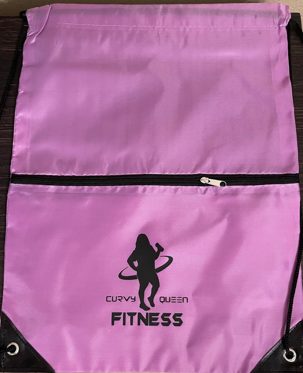 Curvy Queen Fitness Drawstring Bag